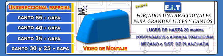 Encofrados Unidireccionales Especiales